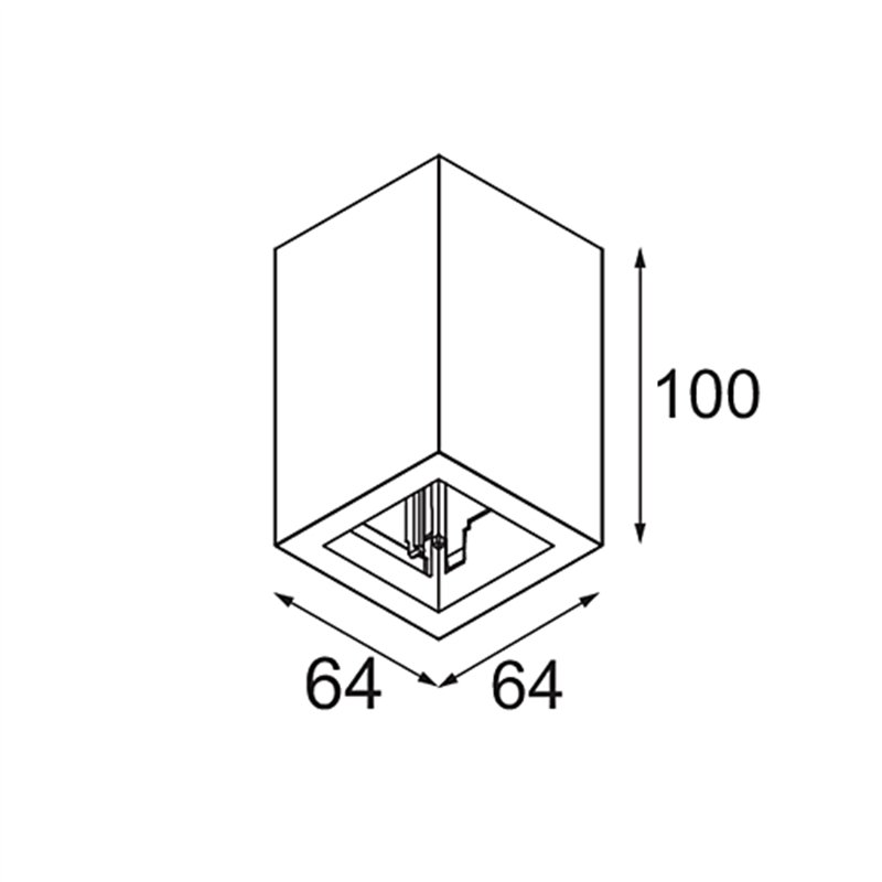 Modular Qbini Box Surface 1x DE | Deckenlampe