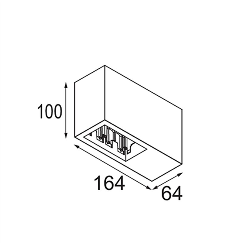 Modular Qbini Box Surface 2x DI 500mA | Plafonnier