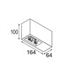 Modular Qbini Box Surface 2x DI 500mA | Ceiling lamp
