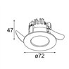 Modular K 72 Recessed 72 1x IP55 LED DE | Spot encastré