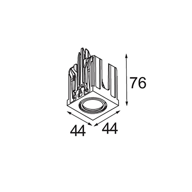 Modular Qbini Adjustable 1x LED DE | Einbauspot