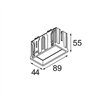 Modular Qbini General 2x IP55 LED DE | Einbauspot