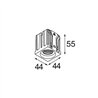 Modular Qbini Round In 1x IP55 LED DE | Recessed spot