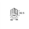 Modular Qbini Round Out 1x IP55 LED DE | Recessed spot