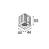 Modular Qbini Square In 1x IP55 LED DE | Einbauspot