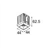 Modular Qbini Square Tapered 1x IP55 LED DE | Spot encastré
