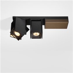 Modular Rektor Surface Adjustable 78x78 2x LED DI | Plafondlamp / Wandlamp