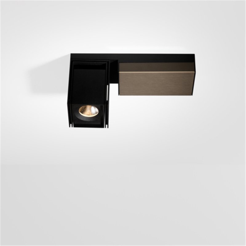 Modular Rektor Surface Adjustable 78x78 1x LED DI | Plafondlamp / Wandlamp