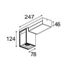 Modular Rektor Surface Adjustable 78x78 1x LED DI | Plafonnier / Applique