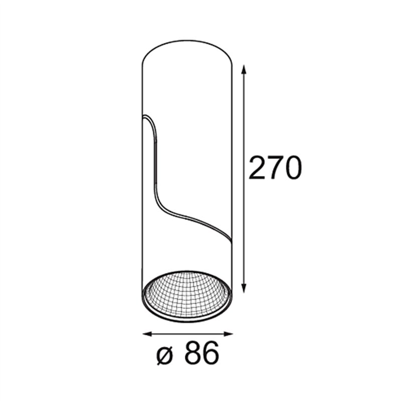 Modular Semih Surface Adjustable 86 1x LED DI | Deckenlampe