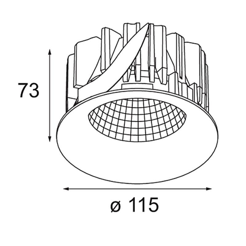 Modular Smart Cake Recessed 115 1x LED DE | Einbauspot