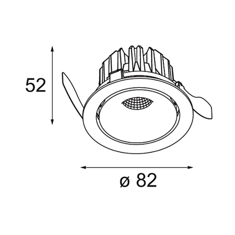 Modular Smart Cake Recessed Adjustable 82 1x LED DE | Spot encastré