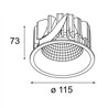 Modular Smart Lotis Recessed 115 1x LED DE | Spot encastré