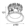 Modular Smart Lotis Recessed 160 1x IP55 Diffuse LED DE | Spot encastré