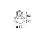Modular Wink Recessed 82 1x IP54 LED DE | Inbouwspot