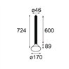 Modular Extruded Suspended 46 600 1x LED DE | Suspension lamp