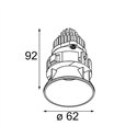 Modular Tetrix Oblique Recessed 62 1x IP55 LED DE | Inbouwspot