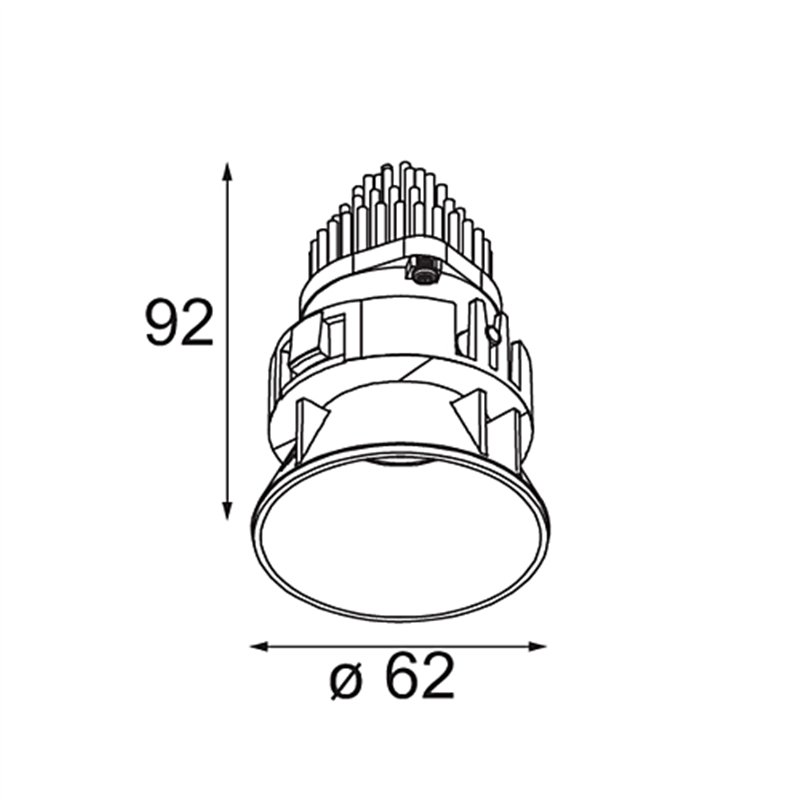Modular Tetrix Oblique Recessed 62 1x IP55 LED DE | Einbauspot