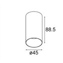Modular Minude Surface 45 1x LED DE | Plafondlamp