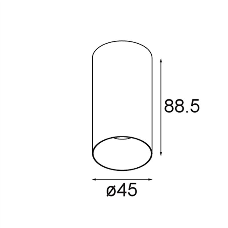 Modular Minude Surface 45 1x LED DE | Ceiling lamp