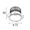Modular Klevr Recessed 72 1x IP55 LED DE | Recessed spot