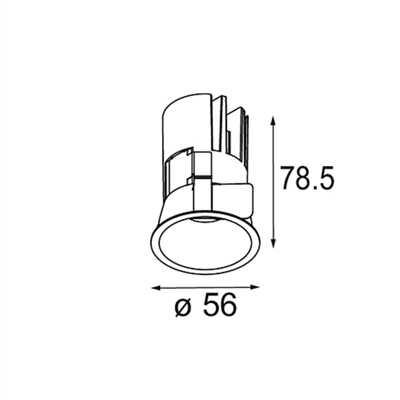 Modular Minude Recessed 56 Outdoor 1x IP54 LED DE | Inbouwspot