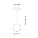 Vibia Circus solo Ø 20 cm - 0185 hanglamp
