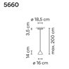 Vibia North 16 suspension lamp