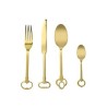 SELETTI Keytlery Ensemble de 24 couverts d'or