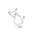 IP44 Stic Wandlamp