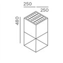 IP44 Fil S Staanlamp Zwart (diep) - Outlet