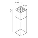 IP44 Fil M Staanlamp Zwart (diep) - Outlet