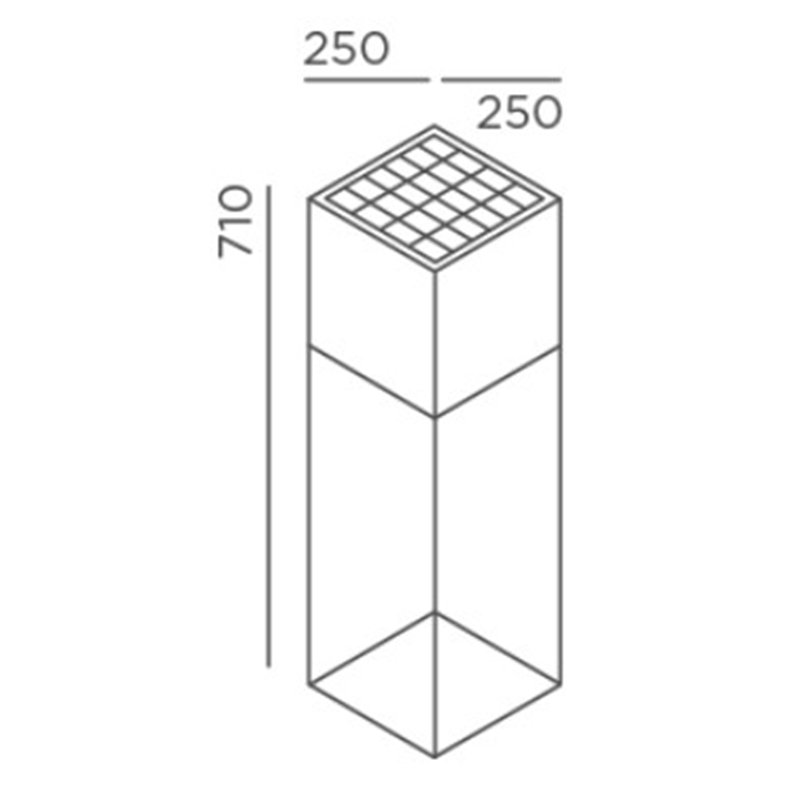 IP44 Fil M Staanlamp Zwart (diep) - Outlet
