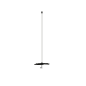 GOLD MOON ICT PENDANT/RECESSED TENSIONER 1x1W 24V LED WW COPPER/GOLD/BLACK Ø20CM BLACK WIRE H175CM + 300CM CABLE