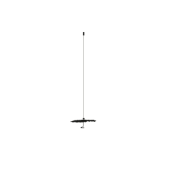 GOLD MOON ICT PENDANT/RECESSED TENSIONER 1x1W 24V LED WW COPPER/GOLD/BLACK Ø20CM BLACK WIRE H175CM + 300CM CABLE
