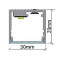 Opbouw Lichtlijn C30 Profile mm LED 1950L/m Black finish (L.2000 mm)