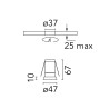 Flos Bon Jour Ø 45 | Recessed spot
