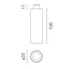 Flos C1 Mono Spot Ceiling Large Ø 35 | Deckenlampe