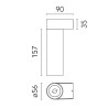 Flos C1 Mono Spot Wall Large Ø 56 | Applique