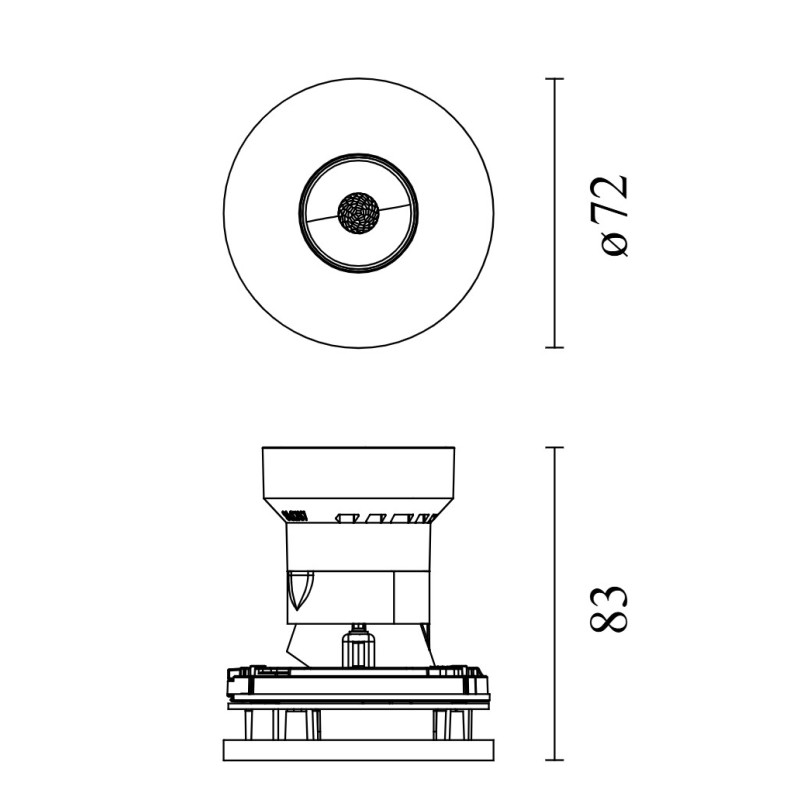 Flos Eclectic 70 Adjustable Flat | Einbauspot