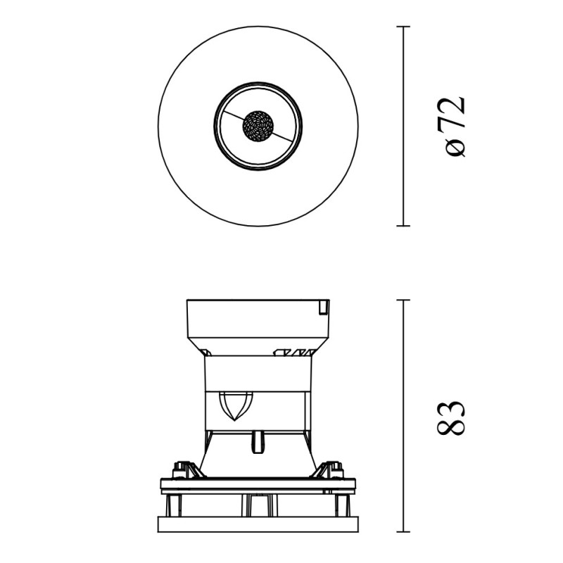 Flos Eclectic 70 Fixed Soft | Recessed spot