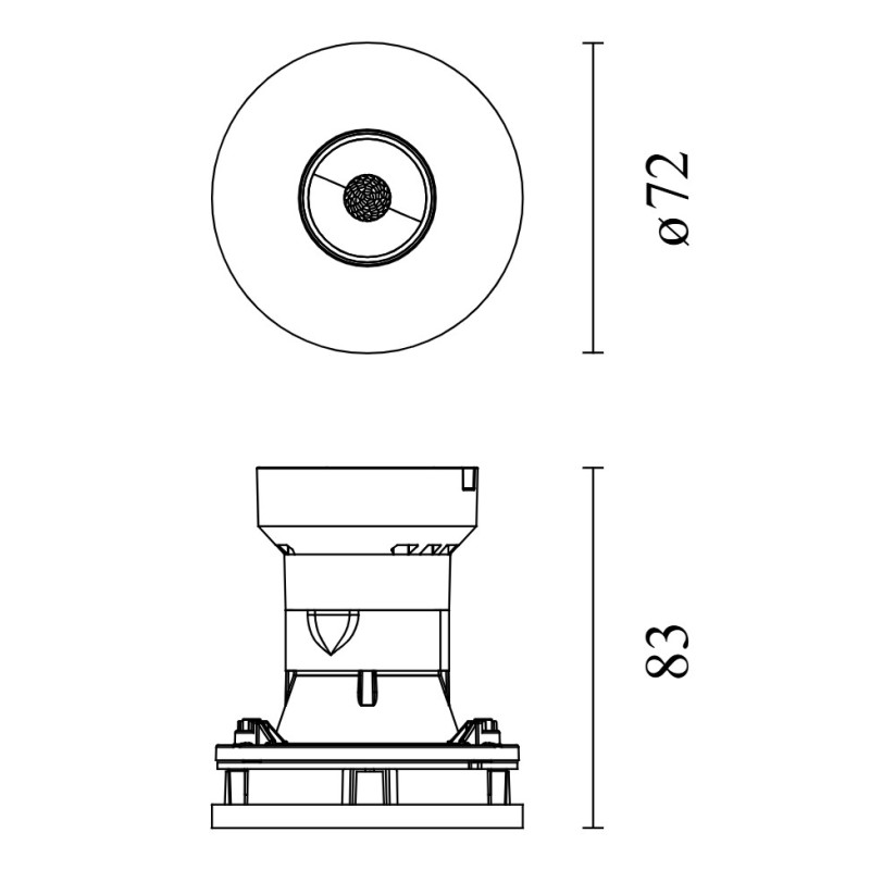 Flos Eclectic 70 Fixed Soft | Recessed spot