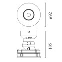 Flos Eclectic 90 Adjustable Soft Power LED | Inbouwspot