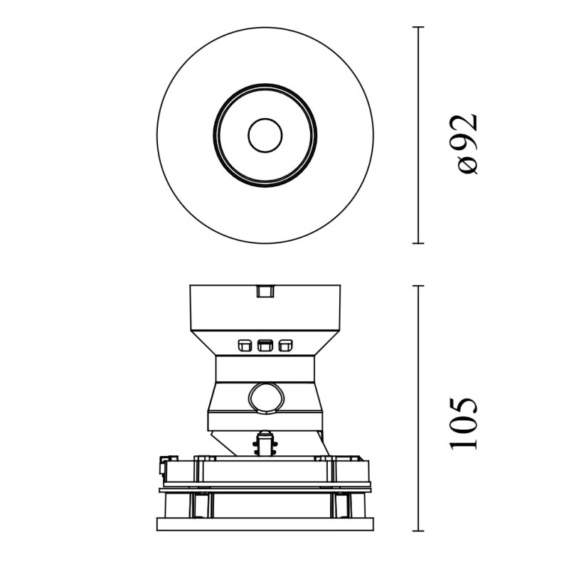Flos Eclectic 90 Adjustable Soft Power LED | Einbauspot