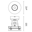 Flos Eclectic 90 Adjustable Cone LED Array | Inbouwspot