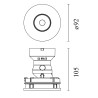 Flos Eclectic Ø90 Dim To Warm. Adjustable Flat | Einbauspot