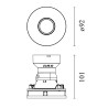 Flos Eclectic 90 Fixed Soft Power LED | Einbauspot