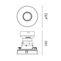 Flos Eclectic 90 Fixed Cone Power LED | Inbouwspot