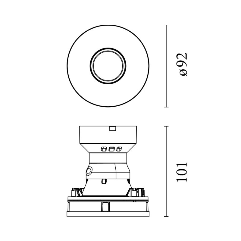 Flos Eclectic 90 Fixed Cone Power LED | Recessed spot