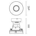 Flos Eclectic 90 Fixed Flat LED Array | Inbouwspot